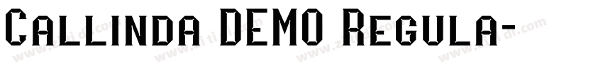 Callinda DEMO Regula字体转换